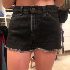 Levi’s Vintage Wax Coated Black Shorts